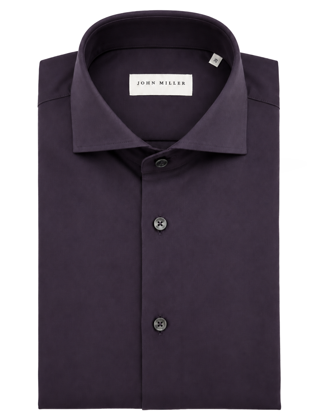 John Miller Slim Fit Overhemd – Paars-100% katoen-HEREN SHIRTS-Paars