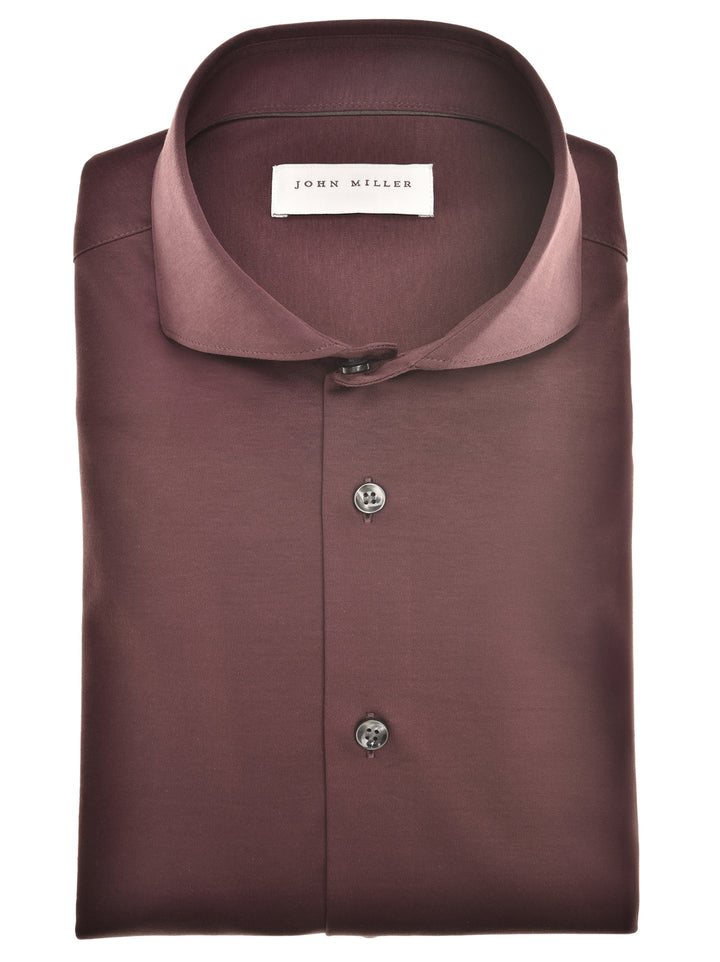 John Miller Slim Fit Overhemd – Rood-100% katoen-HEREN SHIRTS-Rood