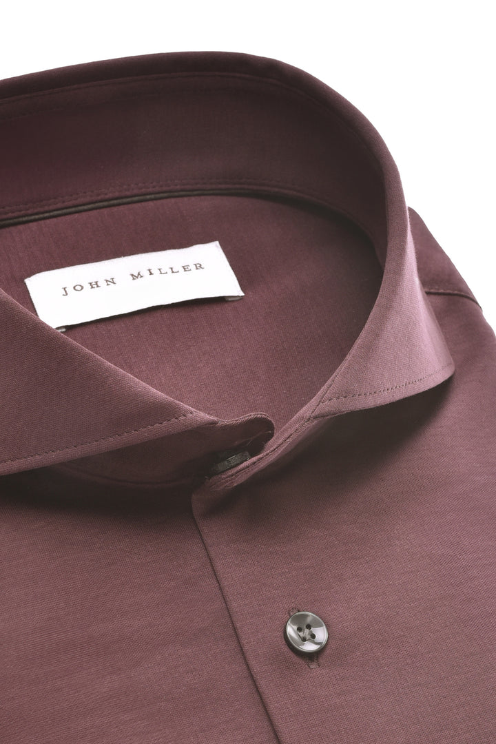 John Miller Slim Fit Overhemd – Rood-100% katoen-HEREN SHIRTS-Rood