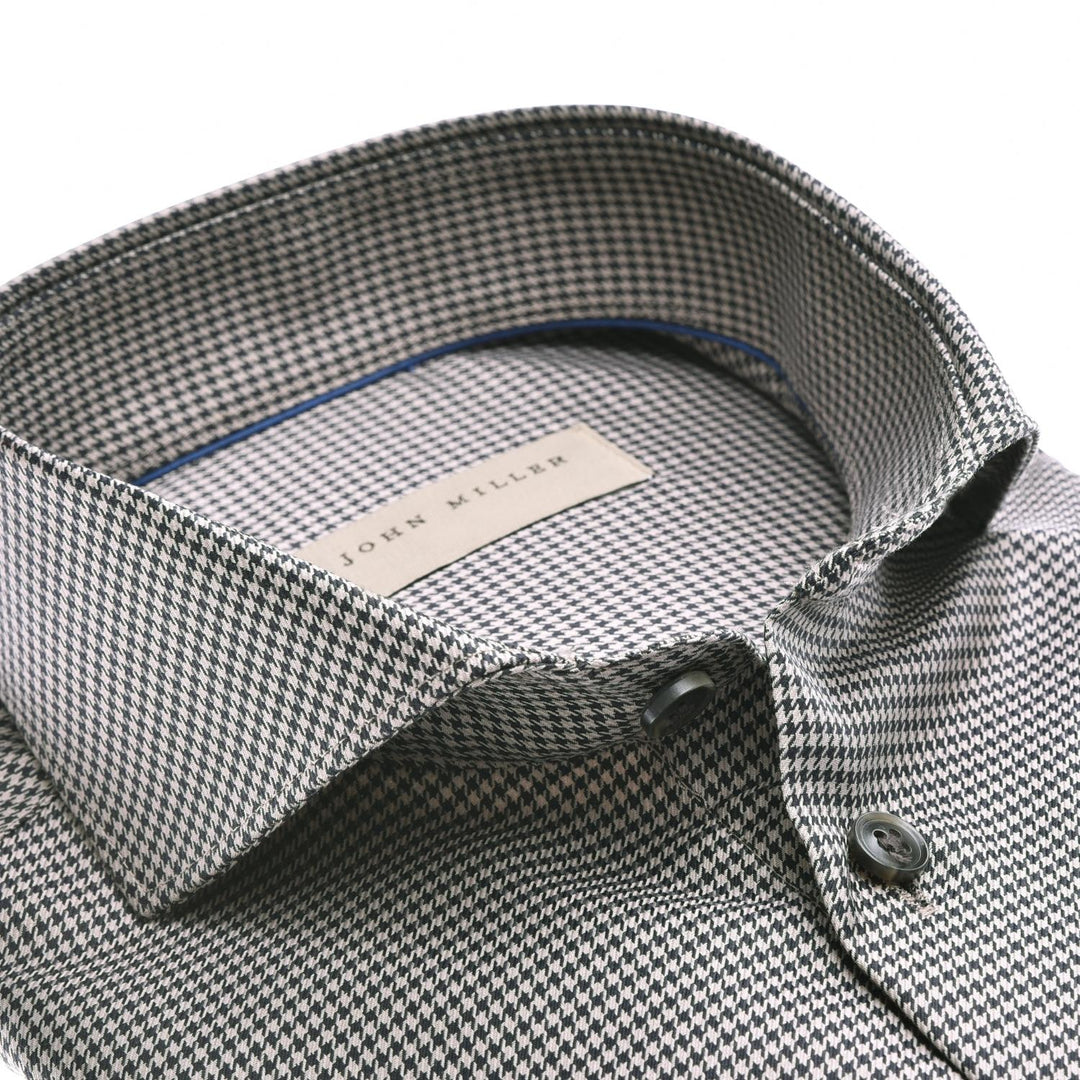 John Miller tailored fit shirt-100% katoen-HEREN SHIRTS-Bruin