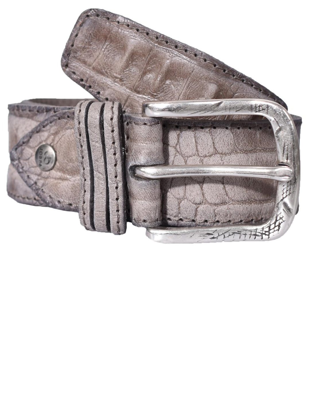 JPLC riem Mario-Leder-HEREN SCHOENEN & RIEMEN-Grijs