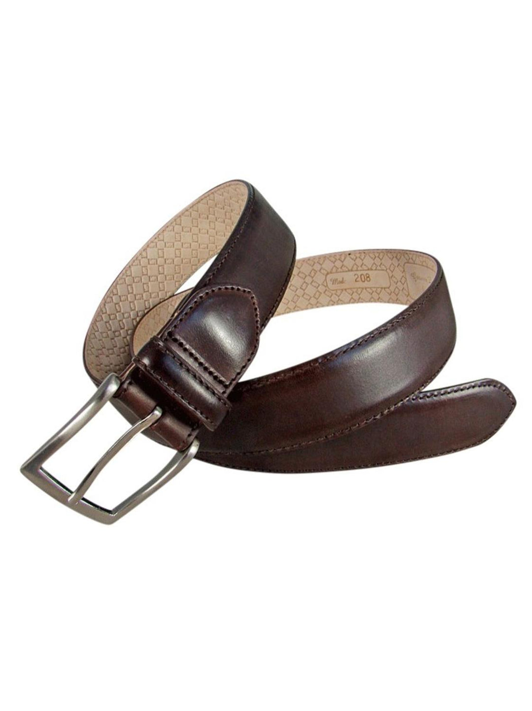Leyva leren riem 208-2-HEREN SCHOENEN & RIEMEN-Bruin