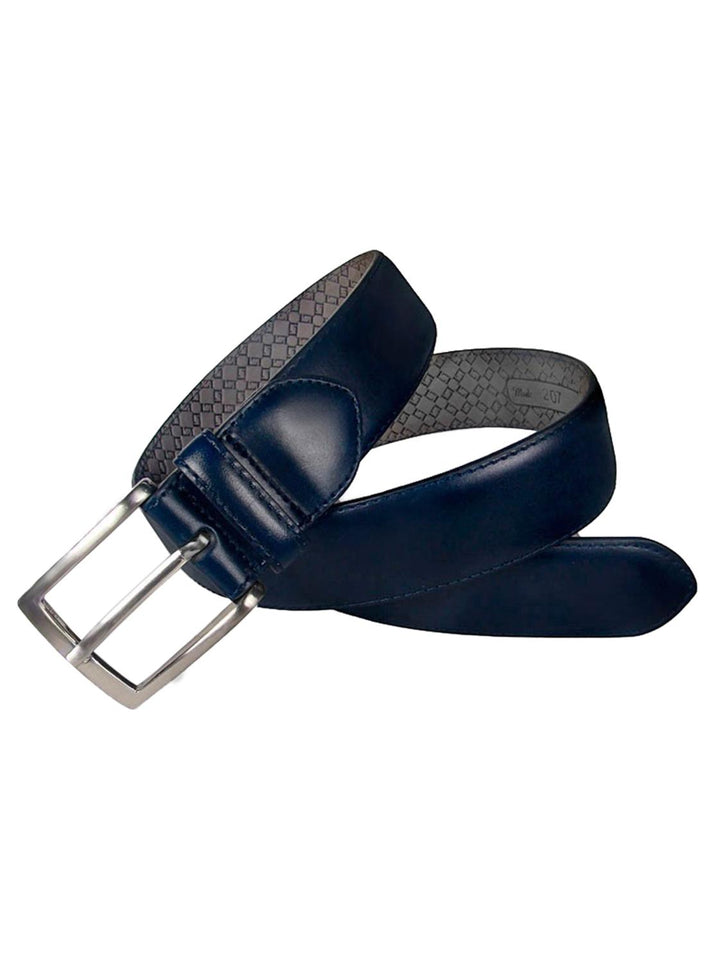 Leyva riem-100% leer-HEREN SCHOENEN & RIEMEN-Blauw