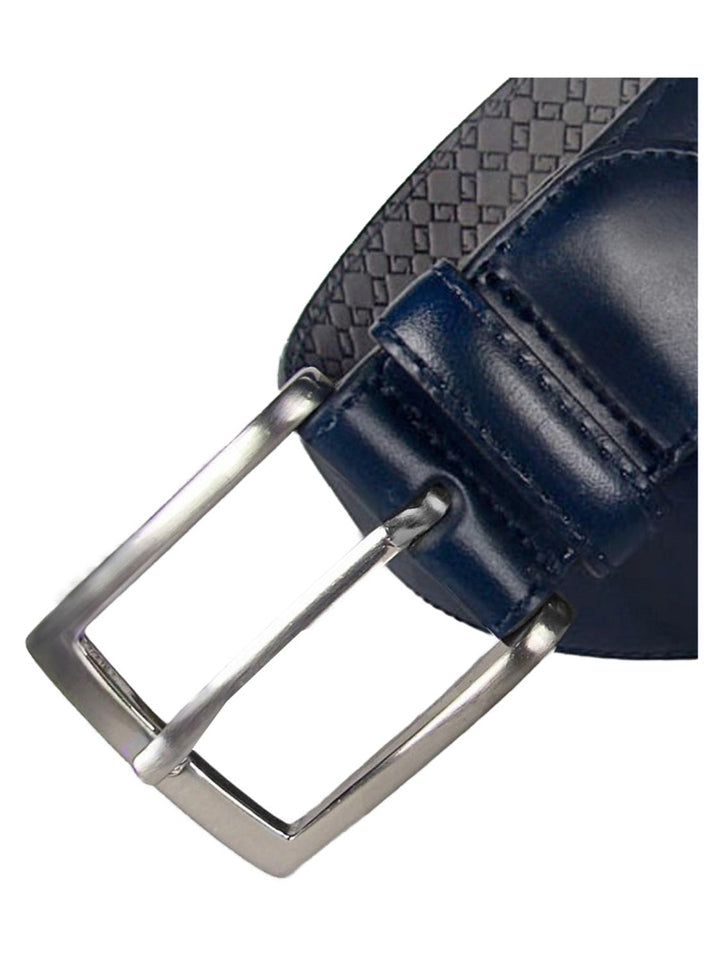 Leyva riem-100% leer-HEREN SCHOENEN & RIEMEN-Blauw