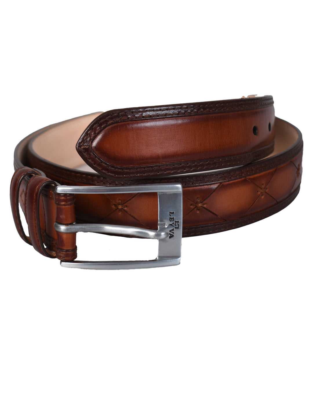 Leyva riem-HEREN SCHOENEN & RIEMEN-Bruin