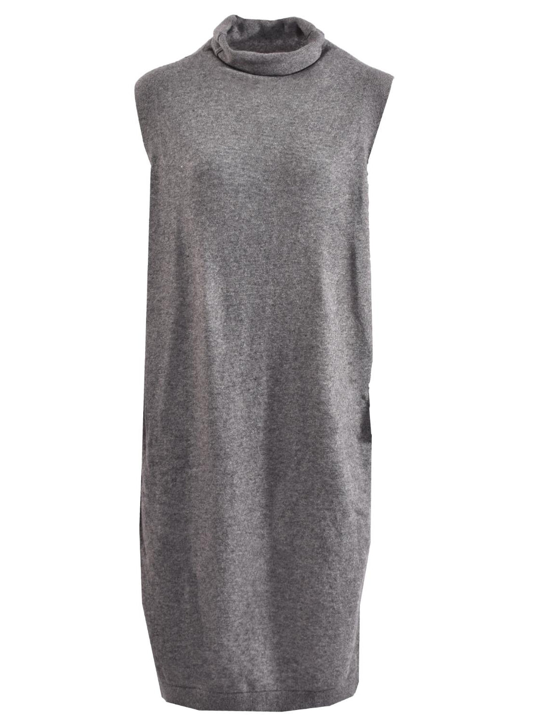 Liviana Conti jurk-30% wol, 30% lyocell, 20% kashmir, 20% polyamide-DAMES TOPS & BLOUSES-Grijs