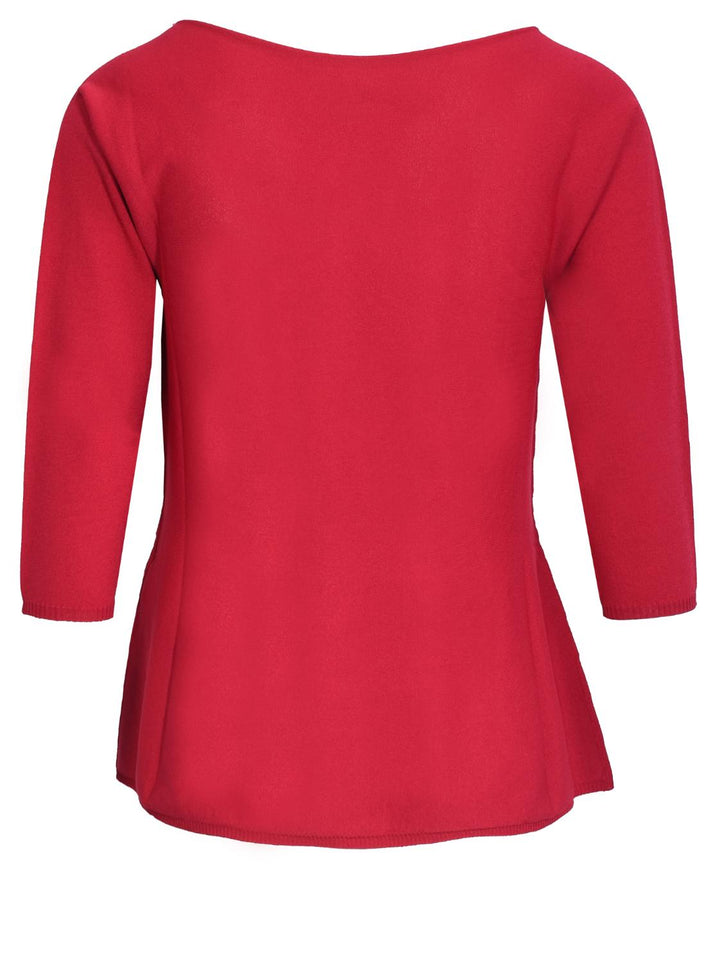 Liviana Conti trui-65% viscose, 35% polyamide-DAMES TRUIEN & VESTEN-Rood