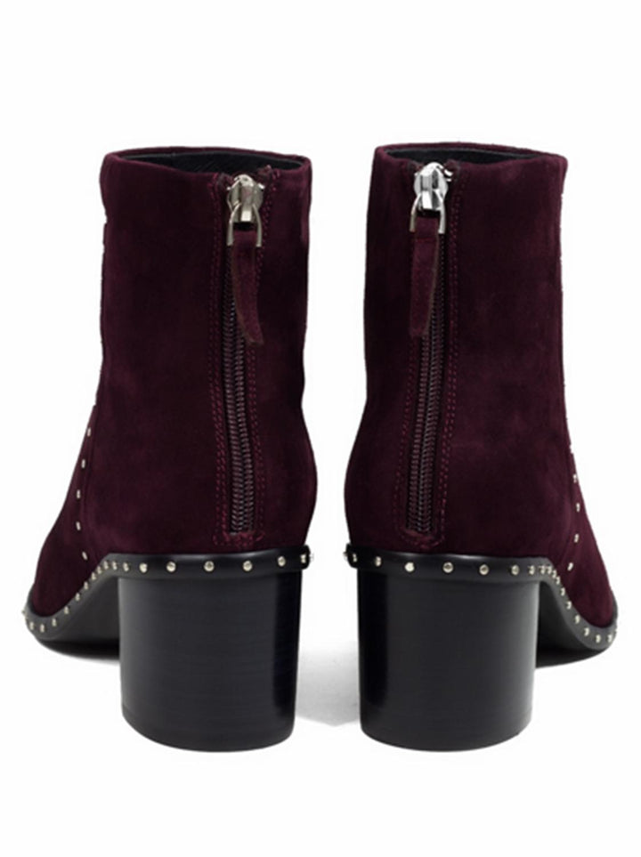 Lola Cruz laarsje-Suede-DAMES SCHOENEN-Paars