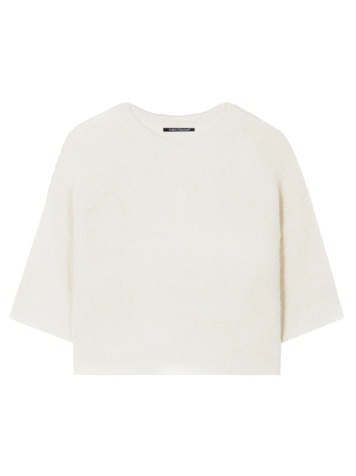 Luisa Cerano Alpaca mix sweater -Buitenstof: 71% alpaca, 22% polyamide, 4% wol, 3% elastaan<br />-DAMES TRUIEN & VESTEN-R