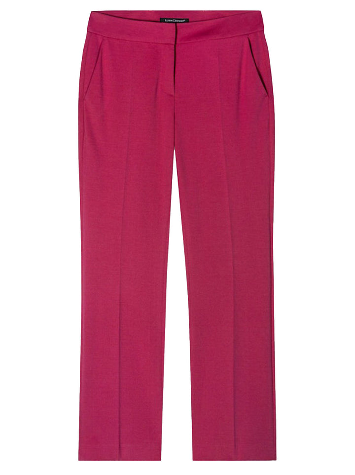 Luisa Cerano babyflare Punto-milano-Buitenmateriaal: 53% viscose, 41% polyamide, 6% elastaan<br />Haak, knoop en ritsslui