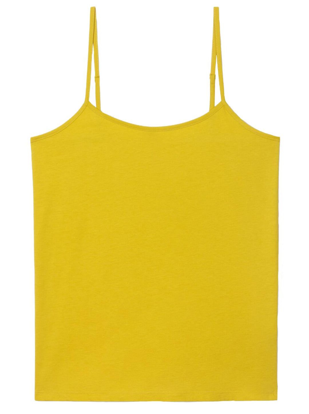 Luisa Cerano basic topje-50% modaal, 50% katoen-DAMES TOPS & BLOUSES-Geel