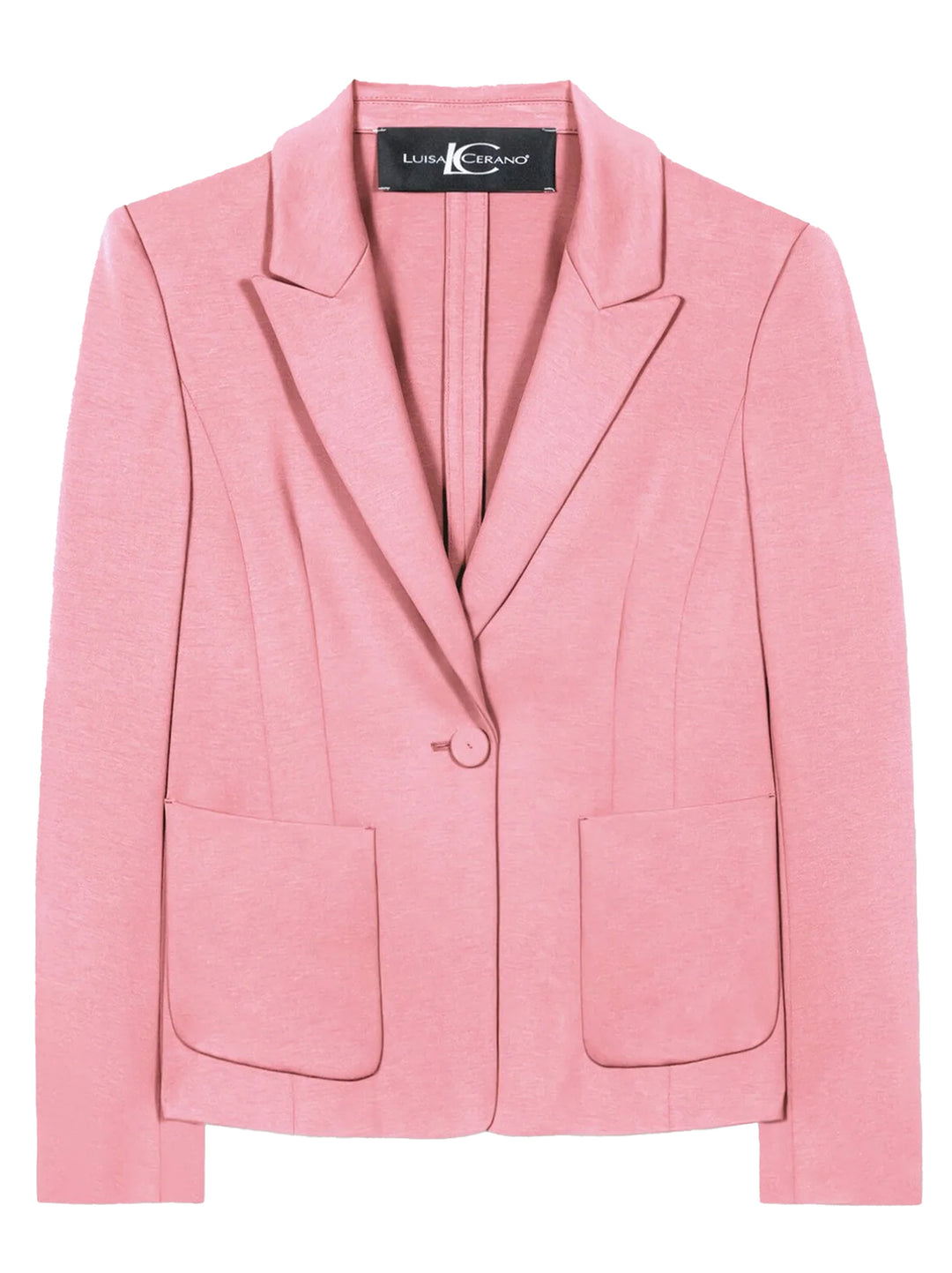 Luisa Cerano blazer Punto-Milano-45% viscose, 35% polyamide, 8% elasthaan -DAMES BLAZERS & GILETS-Roze