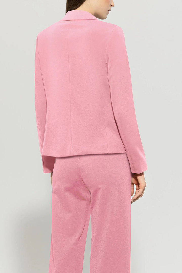 Luisa Cerano blazer Punto-Milano-45% viscose, 35% polyamide, 8% elasthaan -DAMES BLAZERS & GILETS-Roze