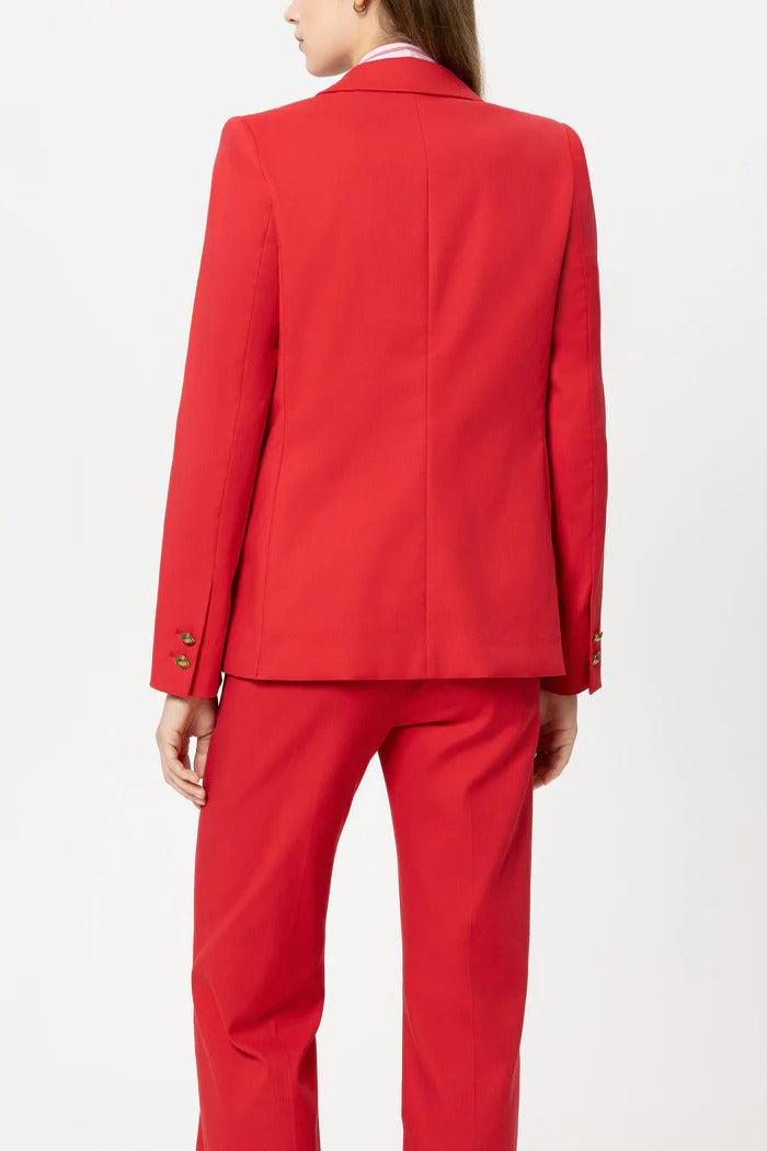 Luisa Cerano Blazer – Rood-97% katoen, 3% elastaan-DAMES BLAZERS & JASJES-Rood