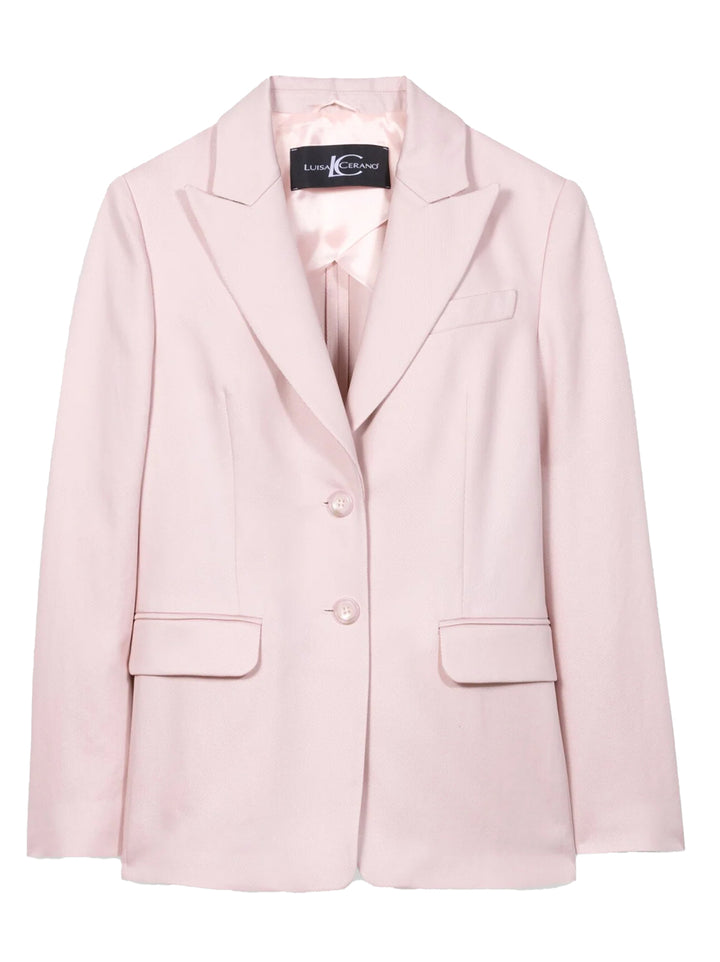 Luisa Cerano blazer – Roze-100% tencel-DAMES BLAZERS & JASJES-Roze