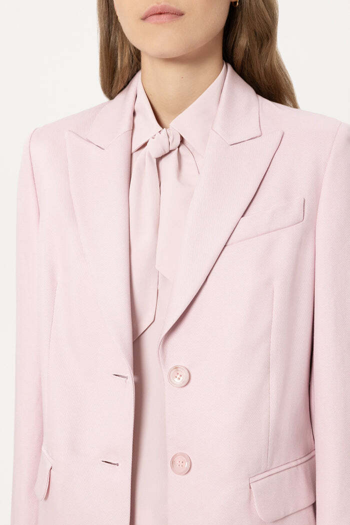 Luisa Cerano blazer – Roze-100% tencel-DAMES BLAZERS & JASJES-Roze