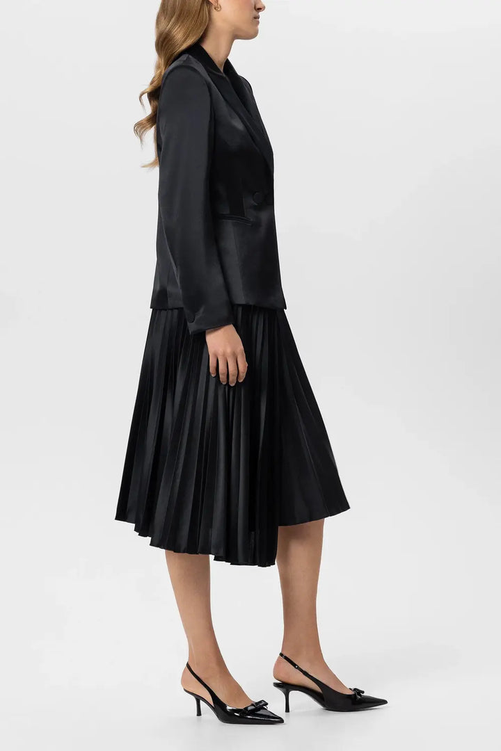 Luisa Cerano Blazer – Zwart-80% triacetaat, 20% polyester-DAMES BLAZERS & JASJES-Zwart