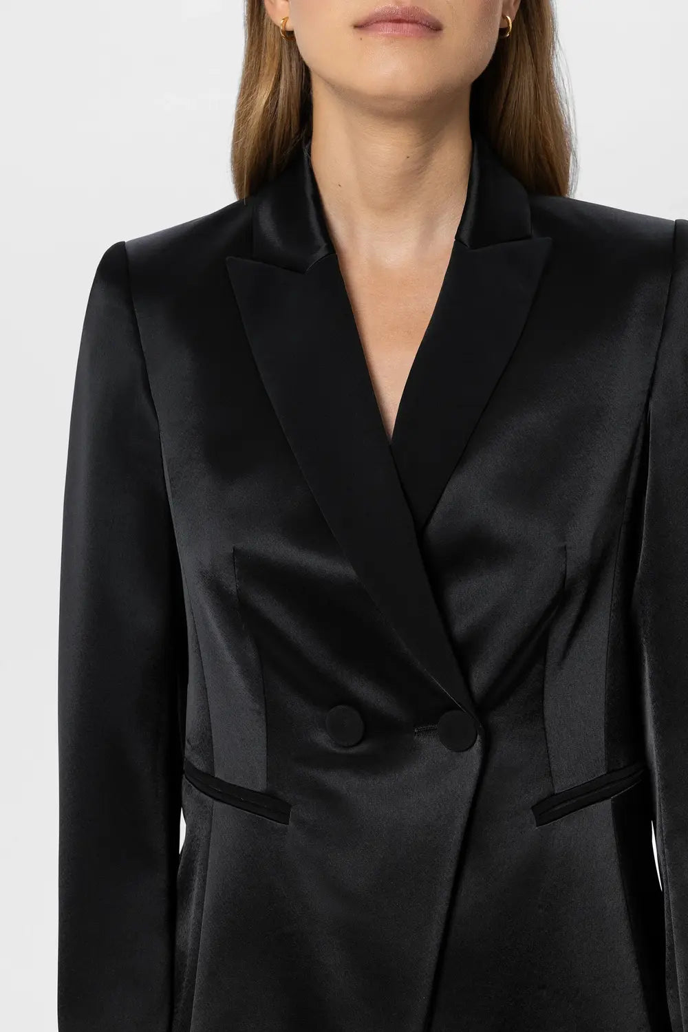 Luisa Cerano Blazer – Zwart-80% triacetaat, 20% polyester-DAMES BLAZERS & JASJES-Zwart