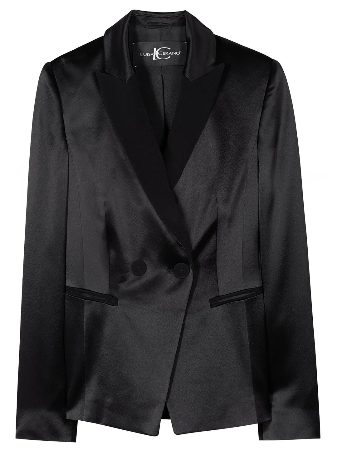 Luisa Cerano Blazer – Zwart-80% triacetaat, 20% polyester-DAMES BLAZERS & JASJES-Zwart