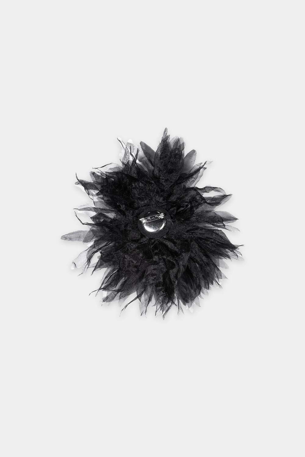Luisa Cerano Bloemenbroche – Zwart-100% polyester-DAMES ACCESSOIRES-Zwart