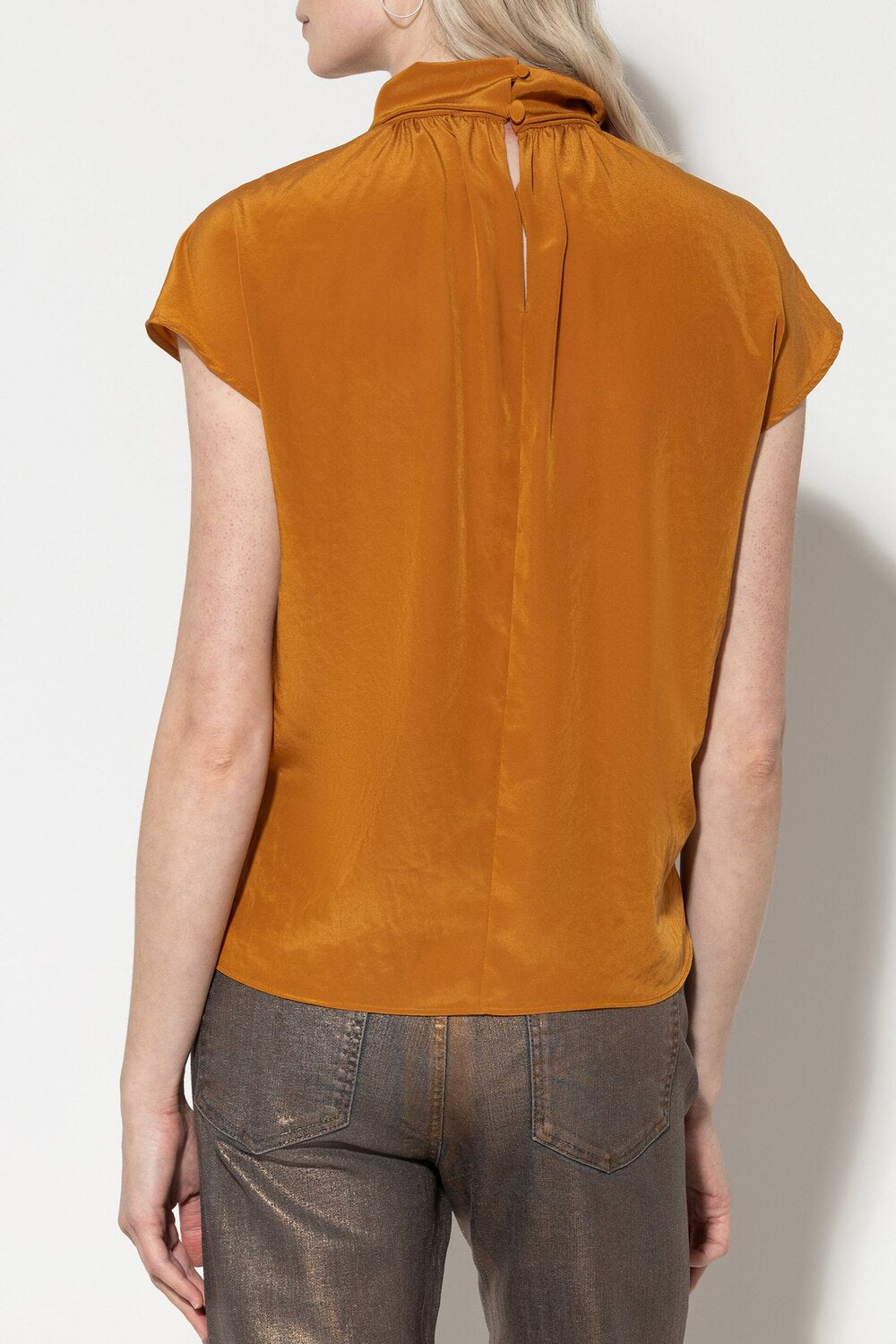 Luisa Cerano blouse met knoopdetail-Buitenstof: 100% polyester<br /><br />Sluiting: knoopsluiting aan de achterkant<br />