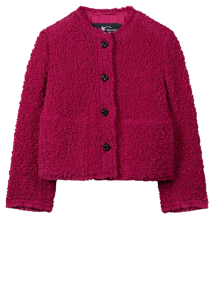 Luisa Cerano boucle tweed jasje-Buitenmateriaal: 94% scheerwol, 6% polyamide<br />Voering: 57% viscose, 43% polyester<br 