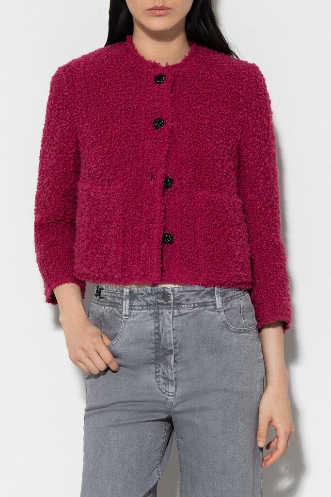 Luisa Cerano boucle tweed jasje-Buitenmateriaal: 94% scheerwol, 6% polyamide<br />Voering: 57% viscose, 43% polyester<br 