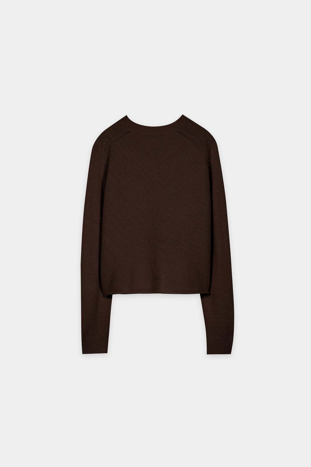 Luisa Cerano Cashmereblend Trui – Bruin-80% wol, 20% kasjmier-DAMES TRUIEN & VESTEN-Bruin