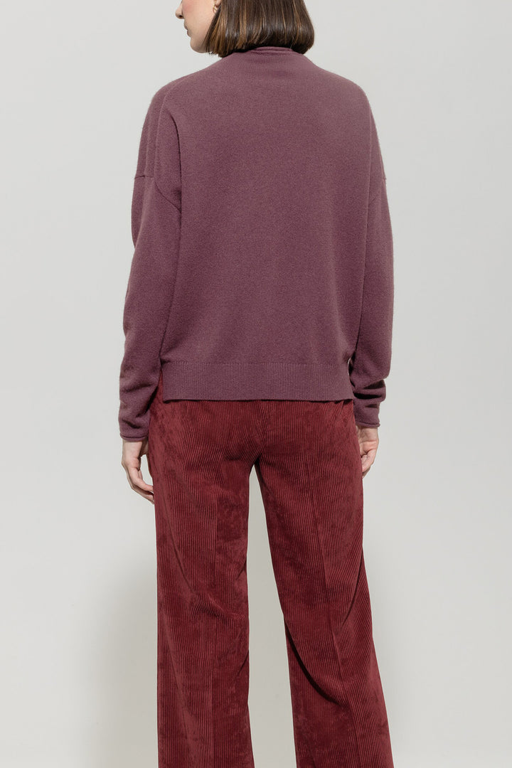 Luisa Cerano Coltrui – Oudroze- 80% wol, 20% cashmere-DAMES TRUIEN & VESTEN-Roze