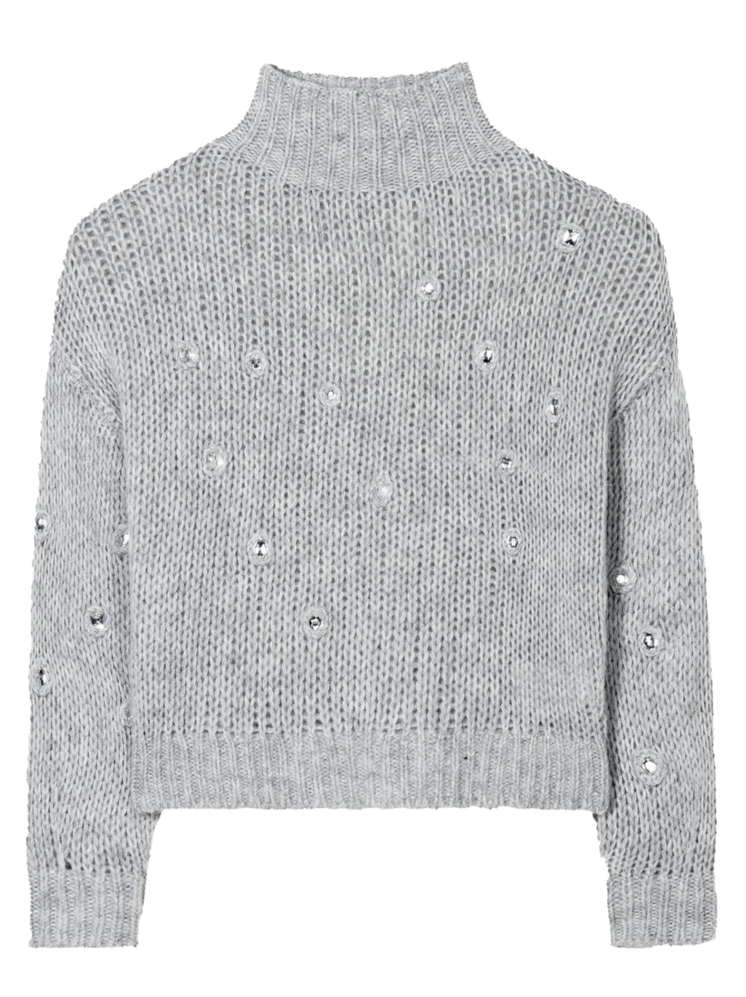 Luisa Cerano coltrui van een wolmix-Buitenstof: 41% wol, 31% alpaca, 28% polyamide-DAMES TRUIEN & VESTEN-Grijs