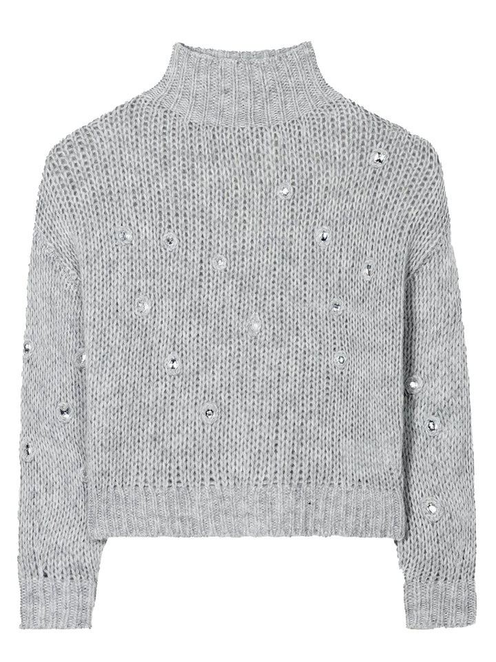 Luisa Cerano coltrui van een wolmix-Buitenstof: 41% wol, 31% alpaca, 28% polyamide-DAMES TRUIEN & VESTEN-Grijs