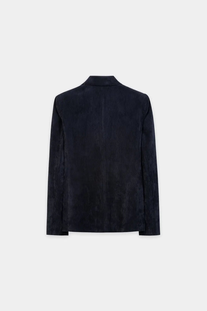 Luisa Cerano Corduroy Blazer – Blauw-90% polyester, 8% polyamide, 2% elastaan<br />Voering: 57% viscose, 43% polyester -D