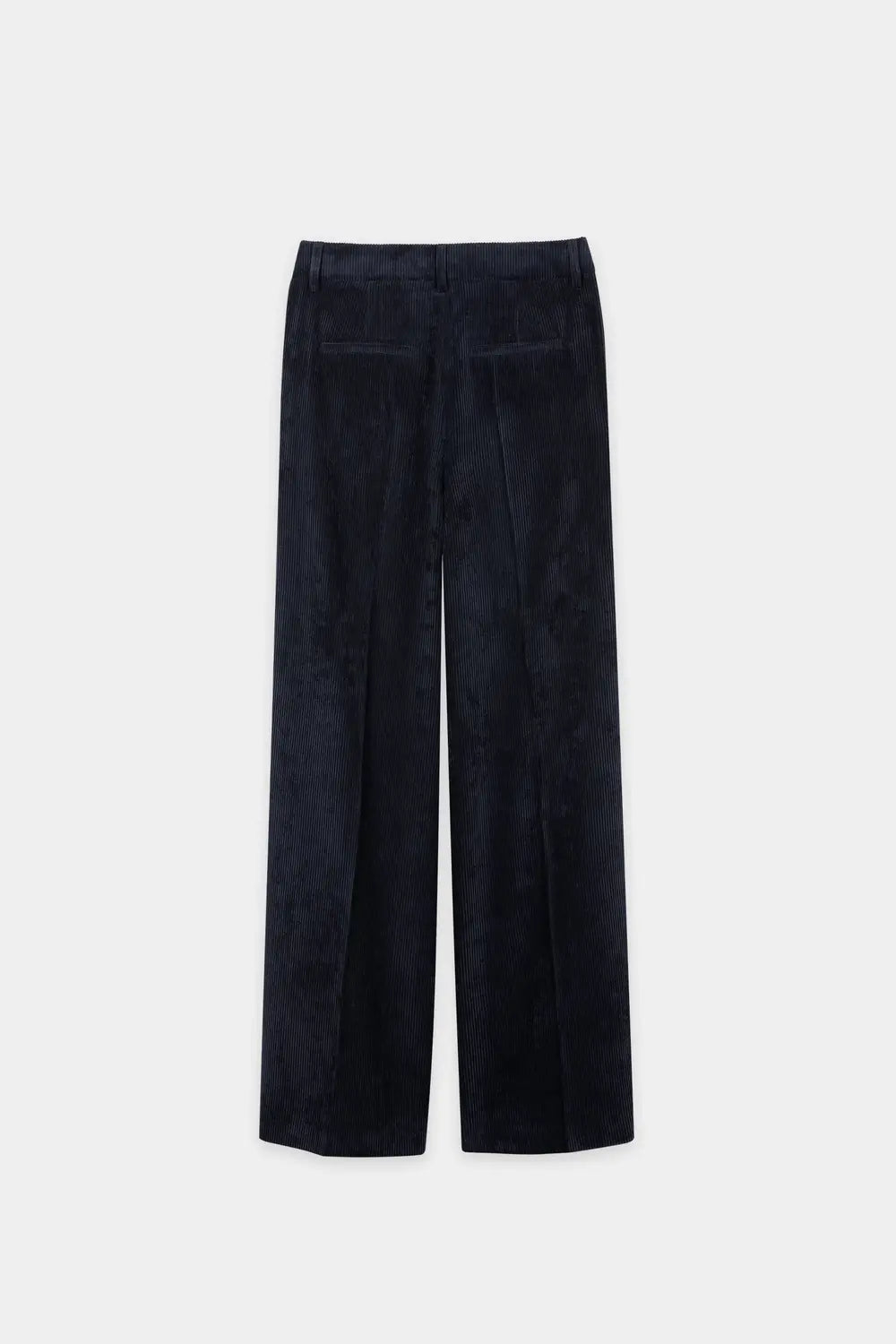 Luisa Cerano Corduroy Pantalon – Blauw-90% polyester, 8% polyamide, 2% elastaan -DAMES BROEKEN-Blauw