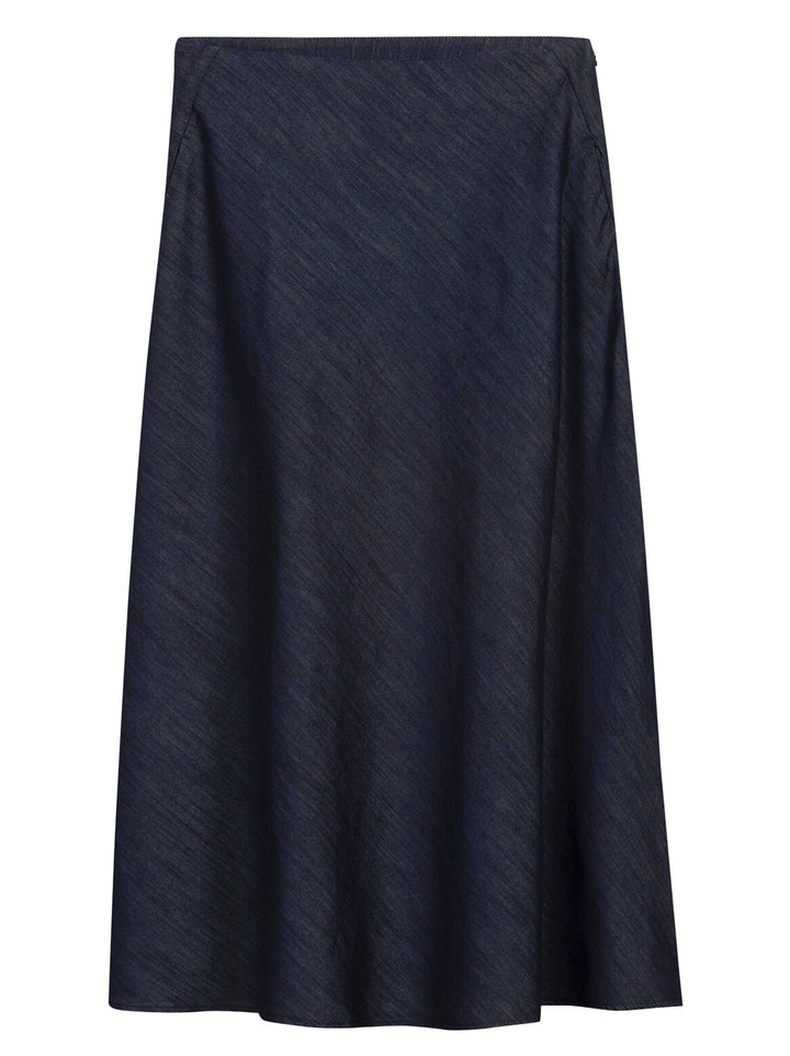 Luisa Cerano Denim rok in A-lijn – Blauw-100% katoen-DAMES ROKKEN-Blauw