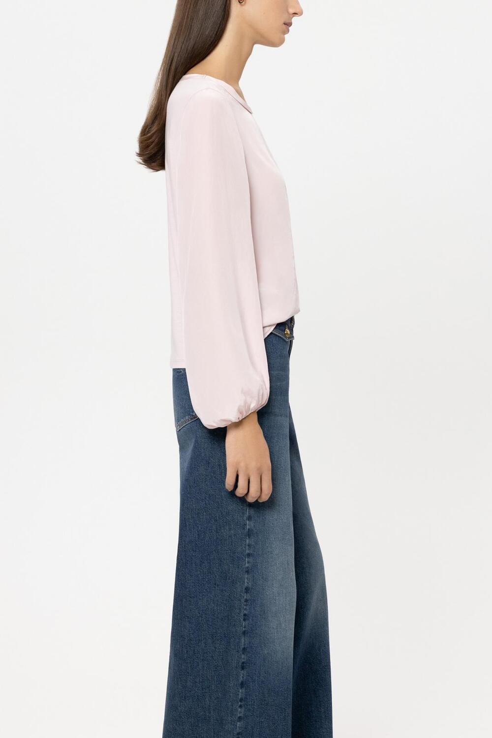 Luisa Cerano Elegant Top – Roze-100% polyester-DAMES TOPS & BLOUSES-Roze