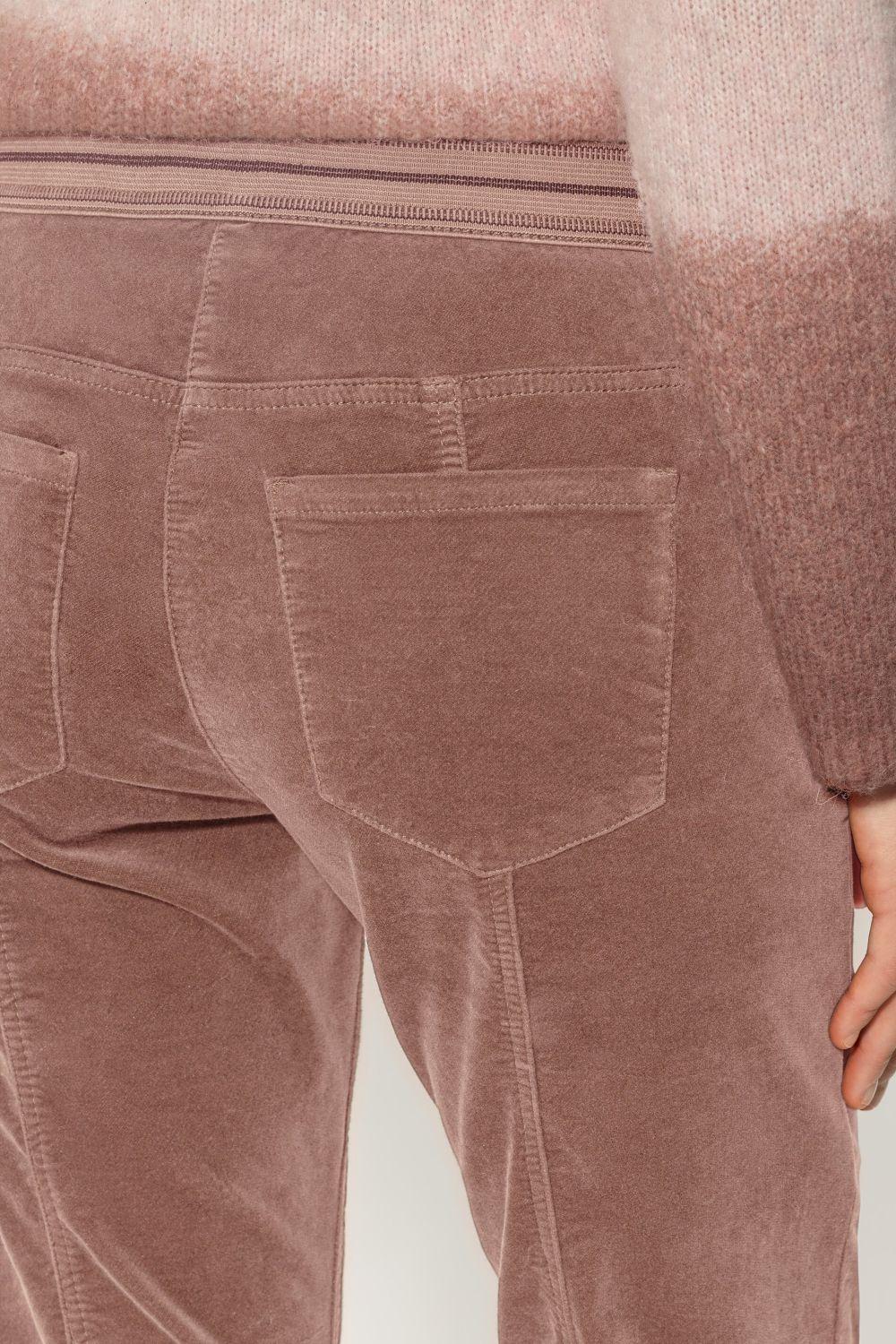 Luisa Cerano fluwelen denim-75% katoen, 14% modaal, 8% polyester, 3% polyurethaan-DAMES BROEKEN-Roze