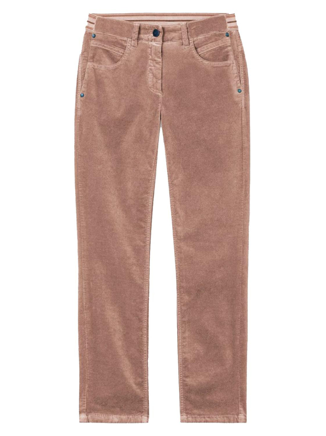 Luisa Cerano fluwelen denim-75% katoen, 14% modaal, 8% polyester, 3% polyurethaan-DAMES BROEKEN-Roze