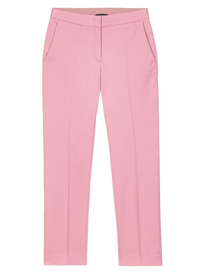Luisa Cerano gabardine stretch broek-97% katoen, 3% elasthaan-DAMES BROEKEN-Roze
