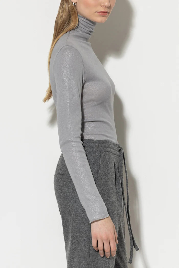 Luisa Cerano glitter coltrui-100% katoen-DAMES TRUIEN & VESTEN-Grijs