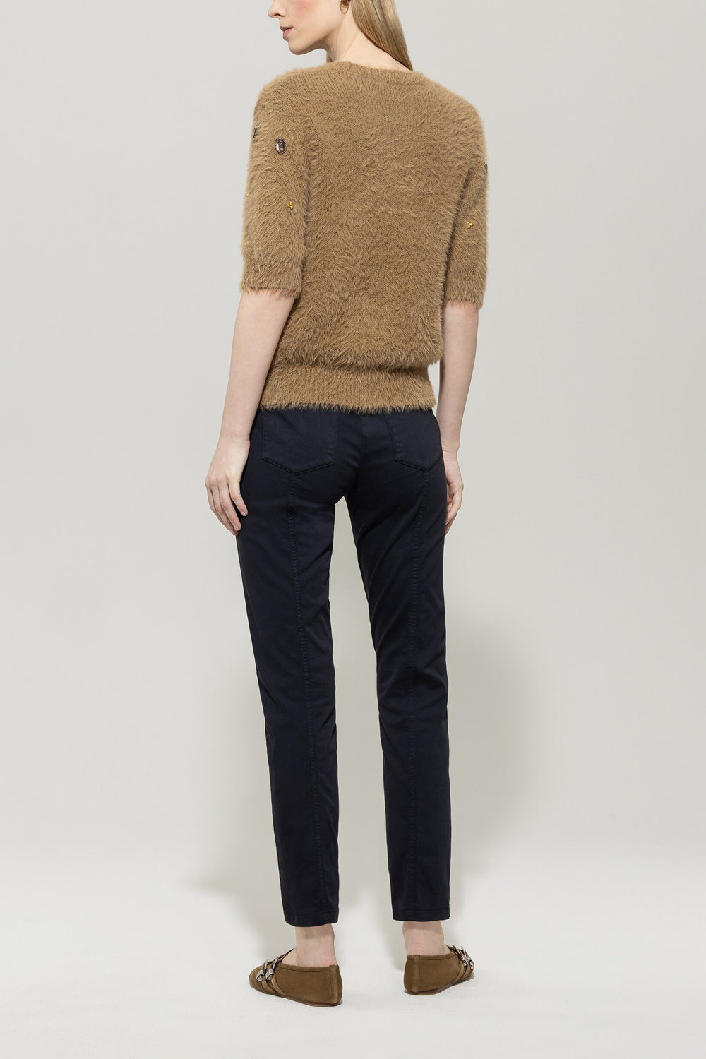 Luisa Cerano Jeans – Blauw-96% katoen, 4% elasthaan-DAMES BROEKEN-Blauw