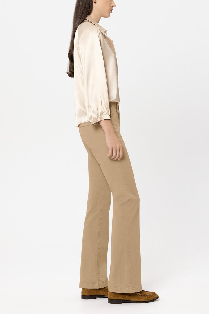 Luisa Cerano – Jeans Bruin-97% katoen, 3% elastaam-DAMES BROEKEN-Bruin