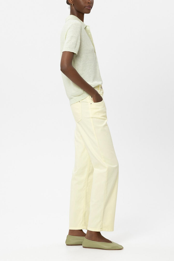 Luisa Cerano Jeans – Geel-65% katoen, 29% tencel, 4% elastisch polyamide, 2% elastaan-DAMES BROEKEN-Geel