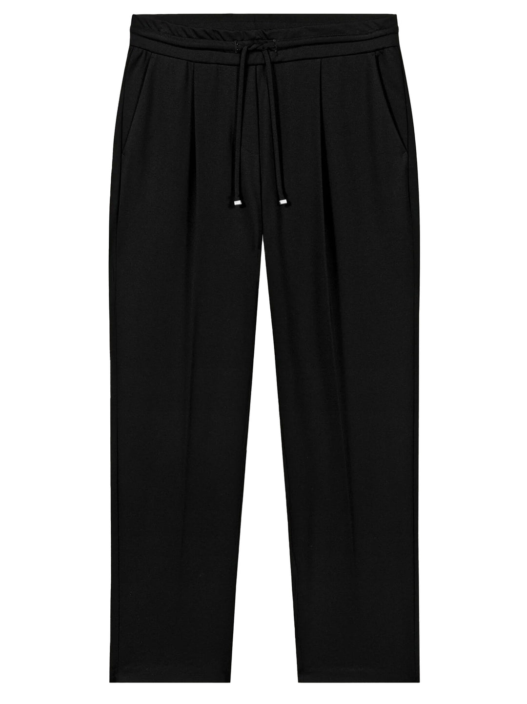 Luisa Cerano Jogger Punto Milano – Zwart-53% viscose, 41% polyamide, 6% elasthaan -DAMES BROEKEN-Zwart