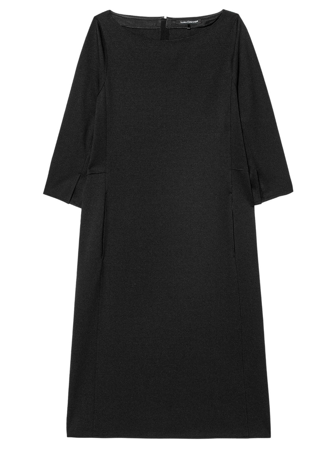 Luisa Cerano jurk-70% polyamide, 30% elasthaan-DAMES JURKEN-Zwart