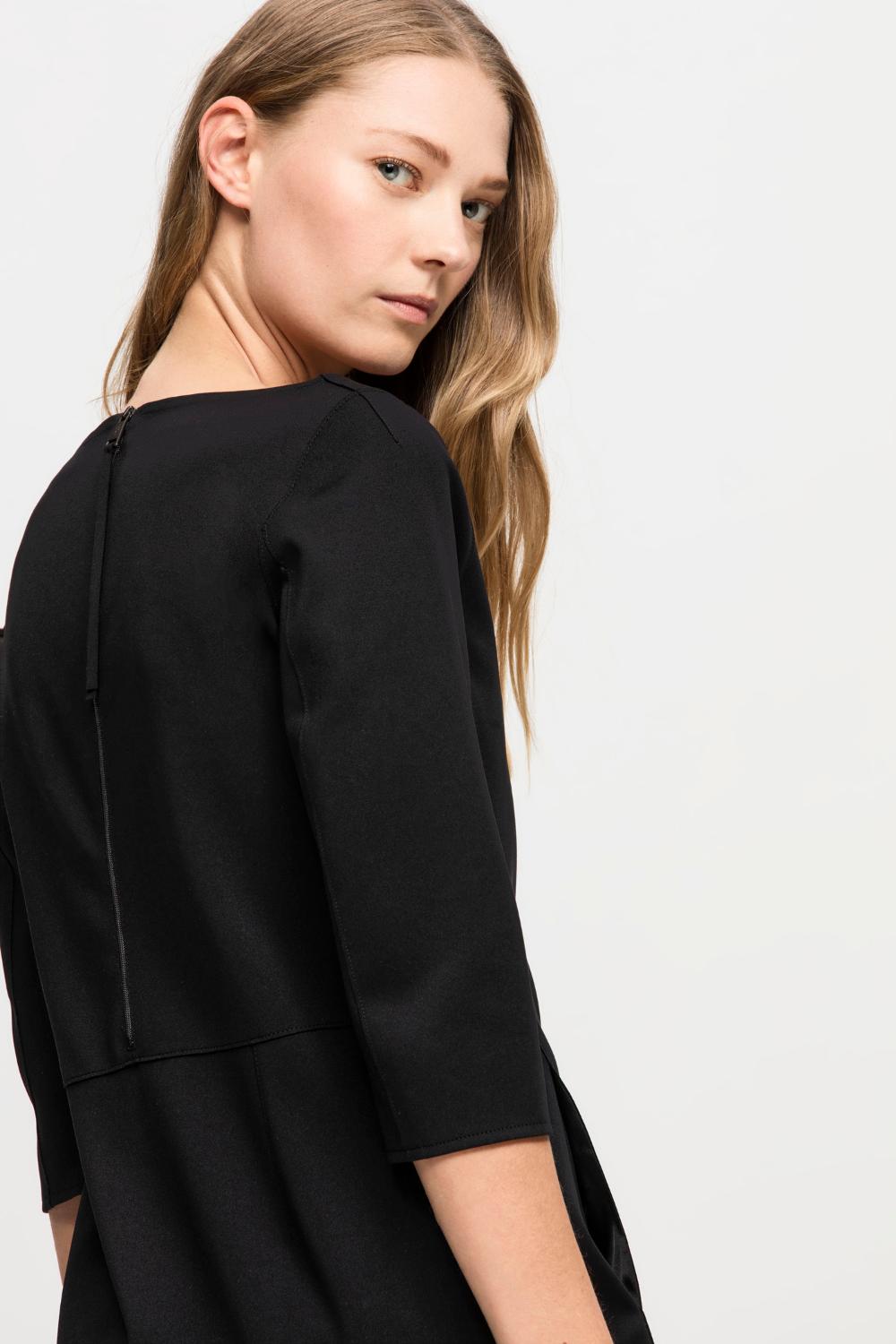 Luisa Cerano jurk-70% polyamide, 30% elasthaan-DAMES JURKEN-Zwart