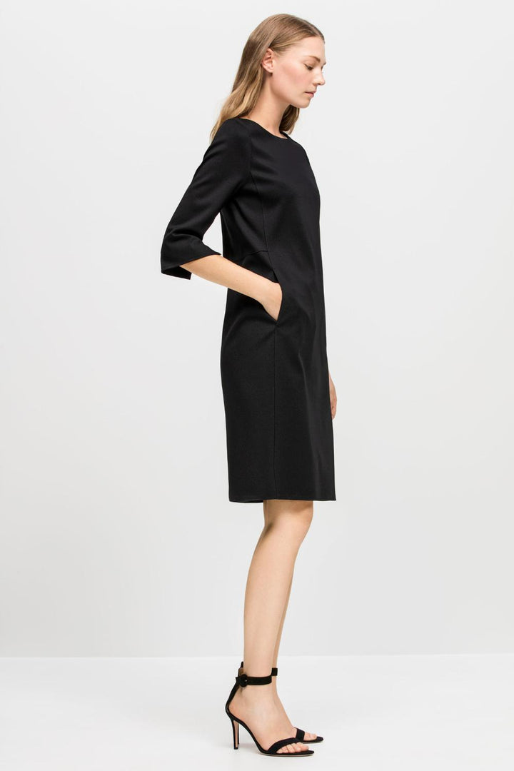 Luisa Cerano jurk-70% polyamide, 30% elasthaan-DAMES JURKEN-Zwart