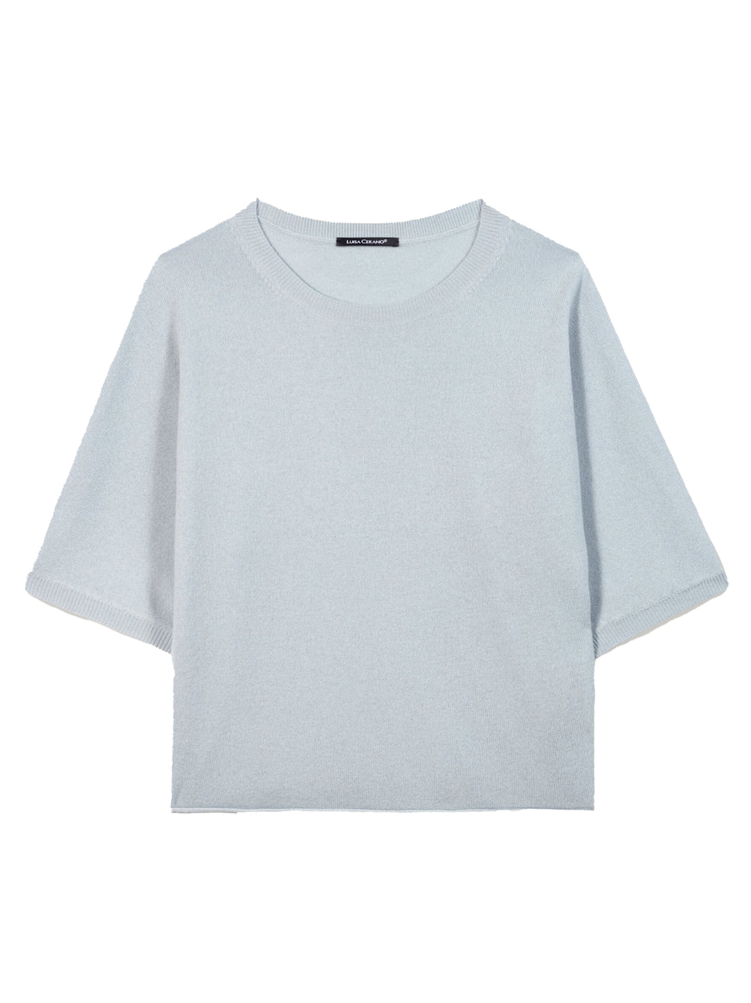 Luisa Cerano Kasjmiermix Trui – Lichtblauw-80% wol, 20% kashmier-DAMES TRUIEN & VESTEN-Blauw