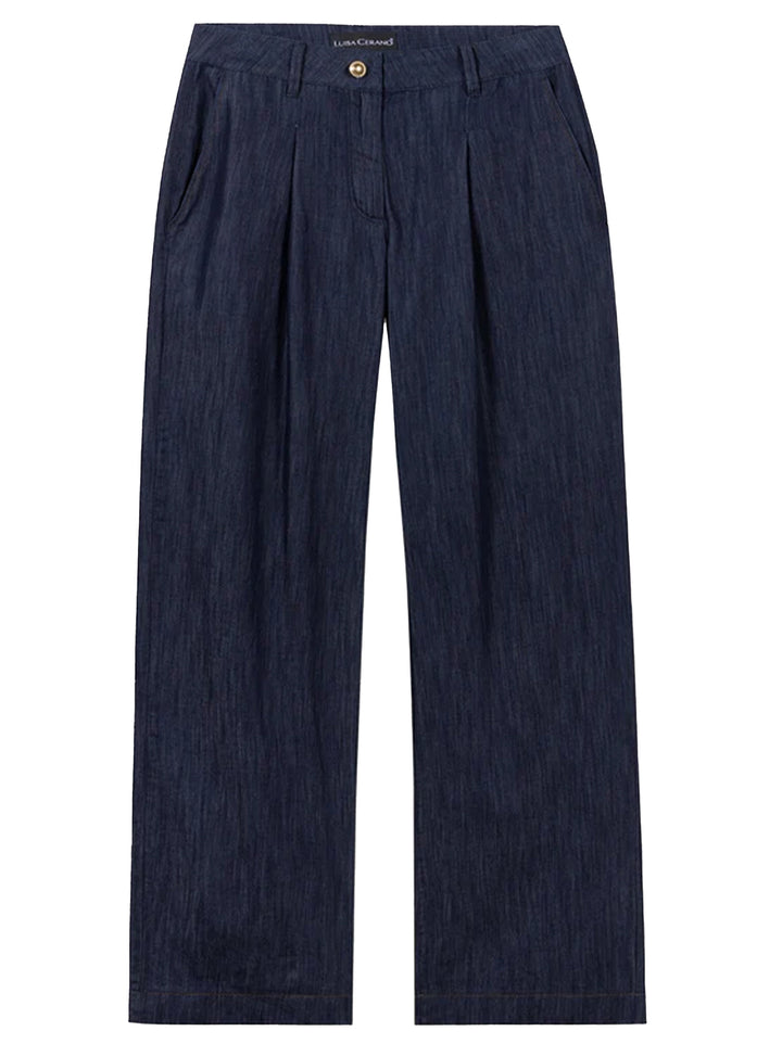 Luisa Cerano Lichtgewicht Jeans – Blauw-100% katoen-DAMES BROEKEN-Blauw