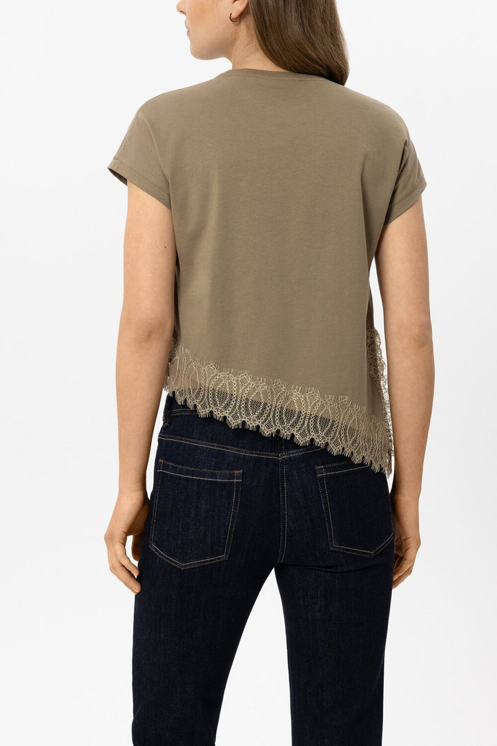 Luisa Cerano Lingerie shirt – Groen-100% katoen-DAMES TOPS & BLOUSES-Groen