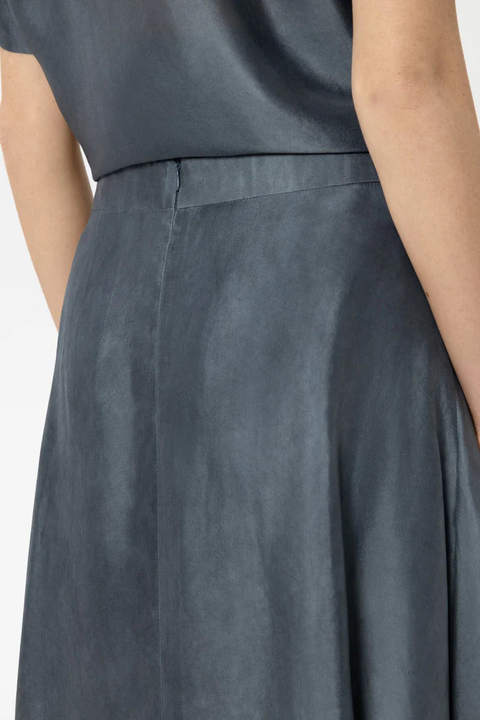 Luisa Cerano Maxi-rok van Zijden-Mix – Blauw-85% rayon, 15% zijde-DAMES ROKKEN-Blauw
